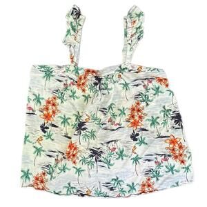 Old Navy Vibrant Floral Smocked Top